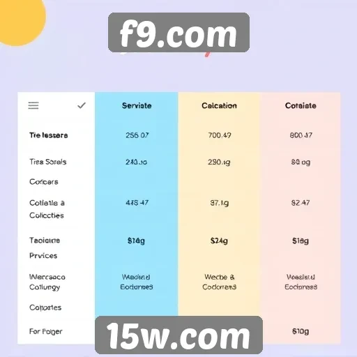 Comparação entre f9.com e principais concorrentes